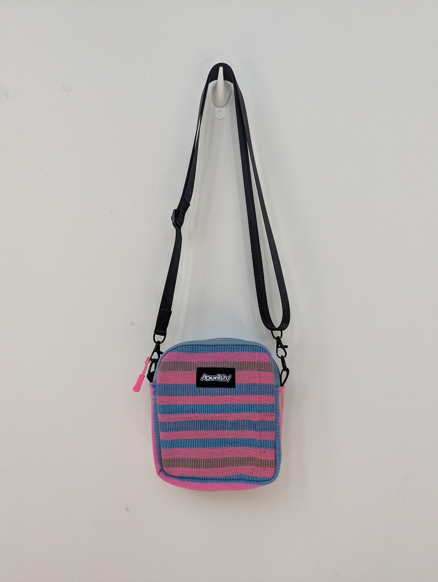 Upcycled Buntsh-box bag, Bubble Gum (Pink & Blue) Colors (1 of 4)