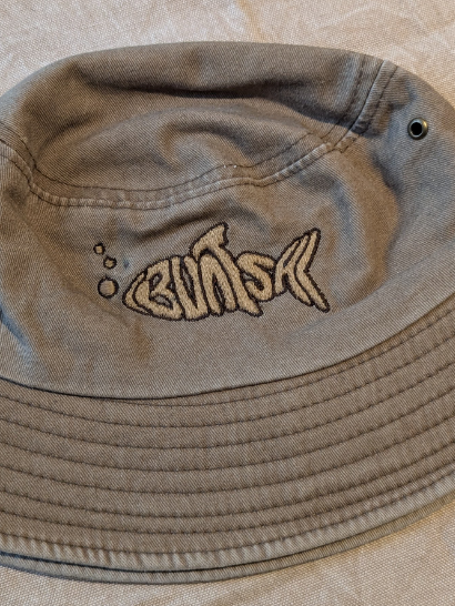 Buntsh-Fish logo, Sandstorm, Bucket hat