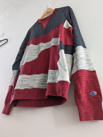 Upcycled / Reworked, Champions, 3-color Long Sleeve Shirt (1 of 1)