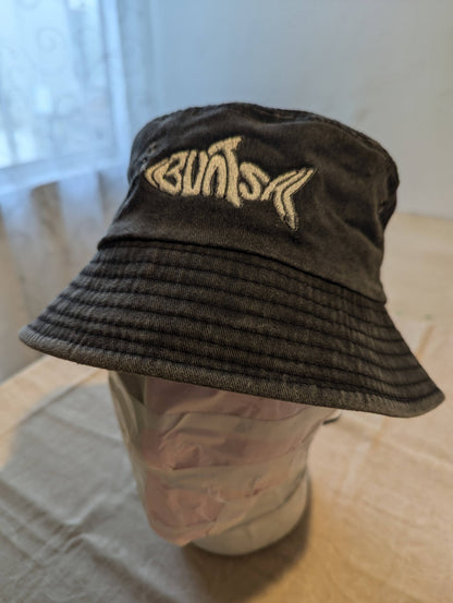 Buntsh-Fish logo, Charcoal-Gray, Bucket hat