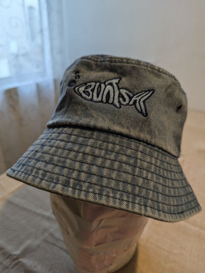 Buntsh-Fish logo, Blue-Jean, Bucket hat