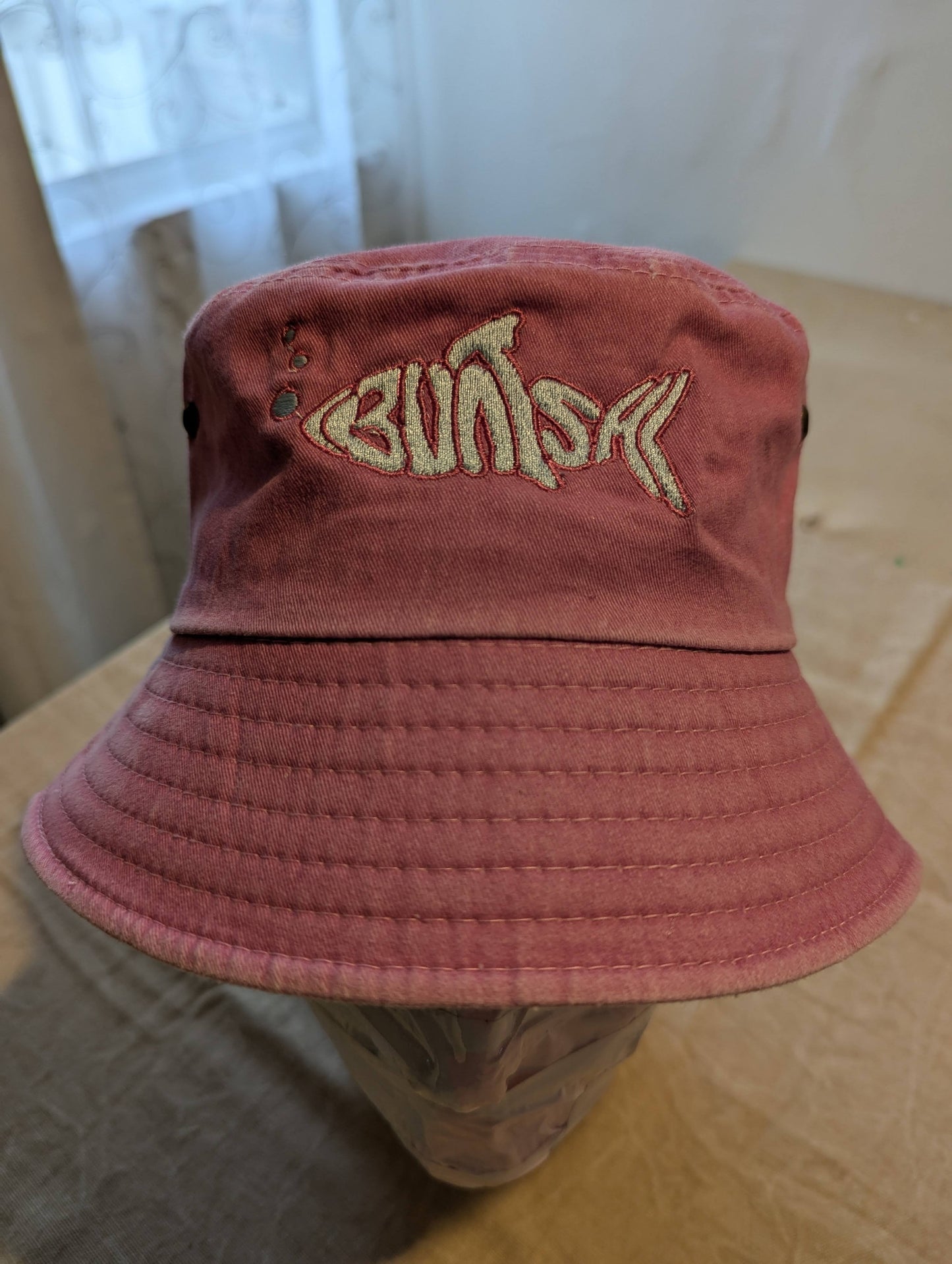 Buntsh-Fish logo, Bubblegum-pink, Bucket hat