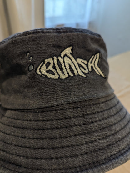 Buntsh-Fish logo, Blue-Jean, Bucket hat