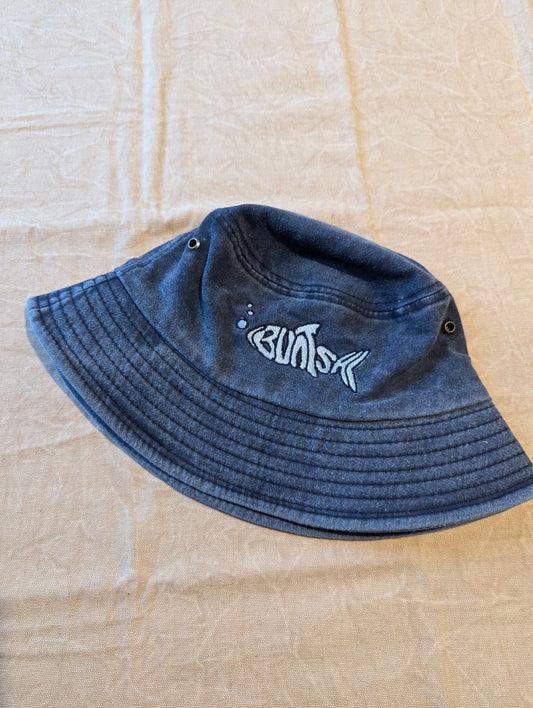 Buntsh-Fish logo, Blue-Jean, Bucket hat