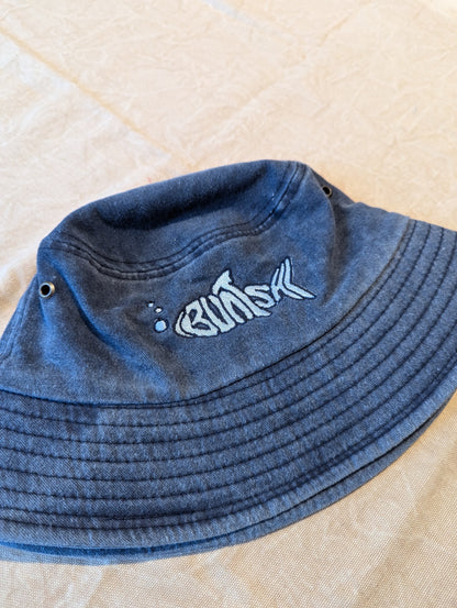 Buntsh-Fish logo, Blue-Jean, Bucket hat