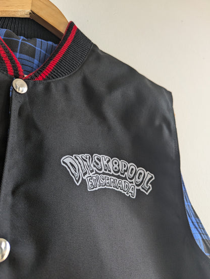 Handcrafted, Black, Snap-Button, DIYSkatePool Vest