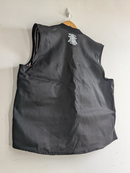 Handcrafted, Black, Zip-Up, DIYSkatePool Vest