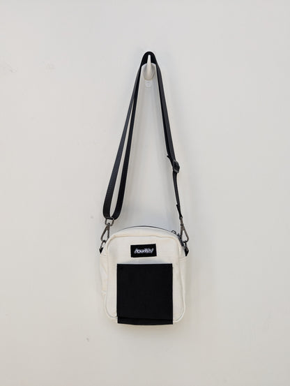 Upcycled "Onigiri" Buntsh-box bag,  Black & White (1 of 1)