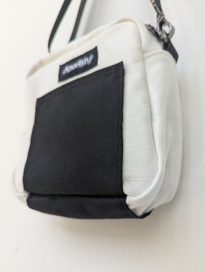 Upcycled "Onigiri" Buntsh-box bag,  Black & White (1 of 1)