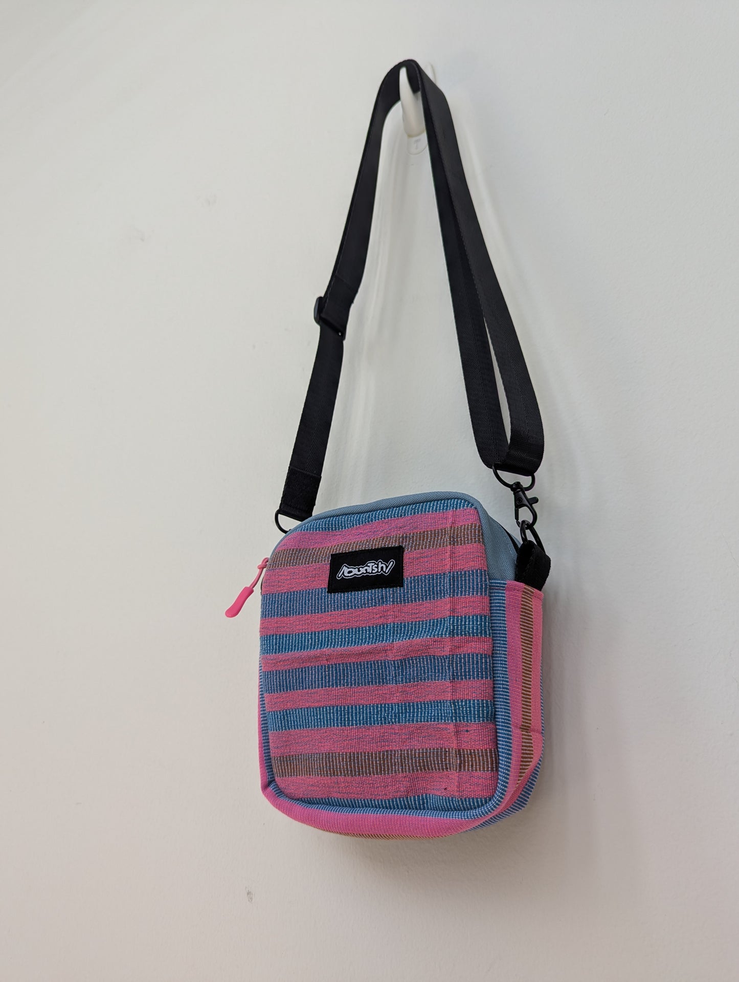 Upcycled Buntsh-box bag, Bubble Gum (Pink & Blue) Colors (1 of 4)