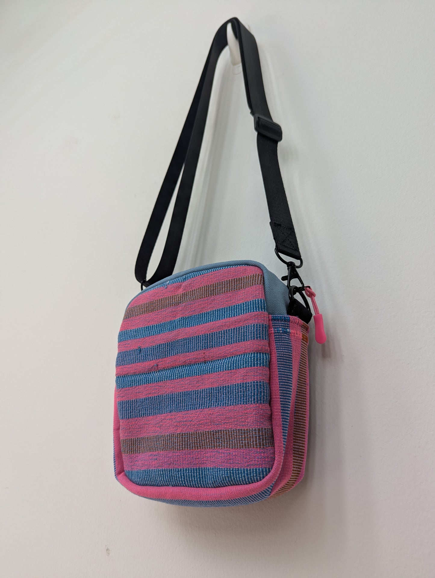 Upcycled Buntsh-box bag, Bubble Gum (Pink & Blue) Colors (1 of 4)