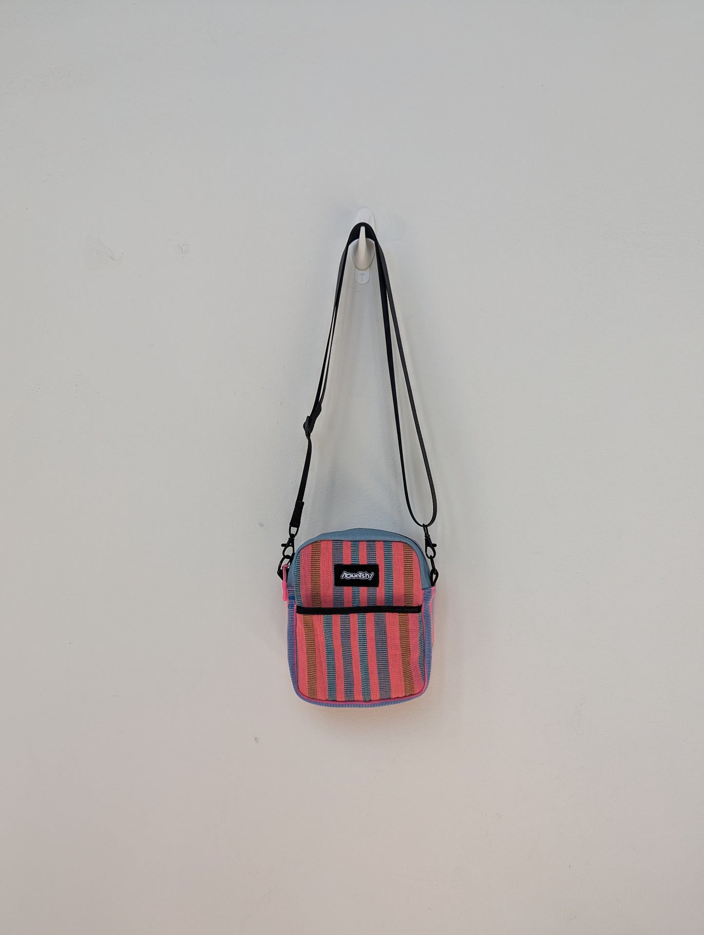 Upcycled Buntsh-box bag, Bubble Gum (Pink & Blue) Colors (2 of 4)