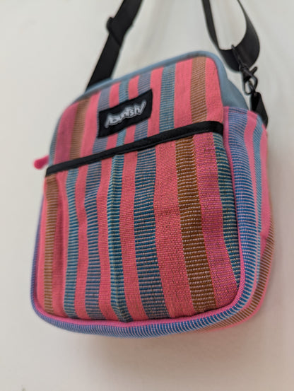 Upcycled Buntsh-box bag, Bubble Gum (Pink & Blue) Colors (2 of 4)