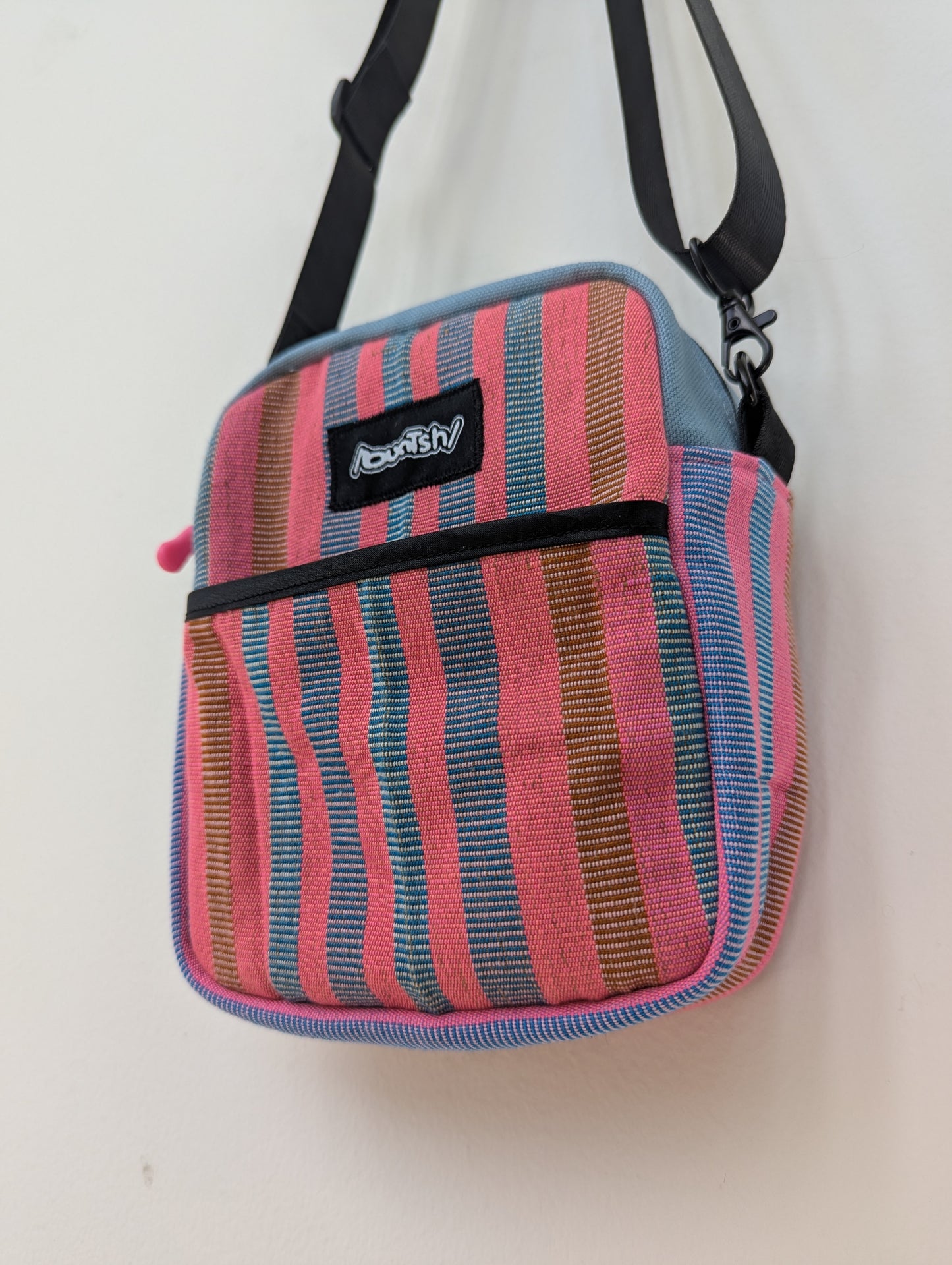 Upcycled Buntsh-box bag, Bubble Gum (Pink & Blue) Colors (2 of 4)