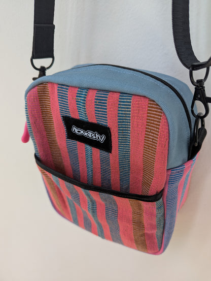 Upcycled Buntsh-box bag, Bubble Gum (Pink & Blue) Colors (2 of 4)