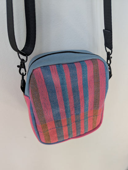 Upcycled Buntsh-box bag, Bubble Gum (Pink & Blue) Colors (2 of 4)