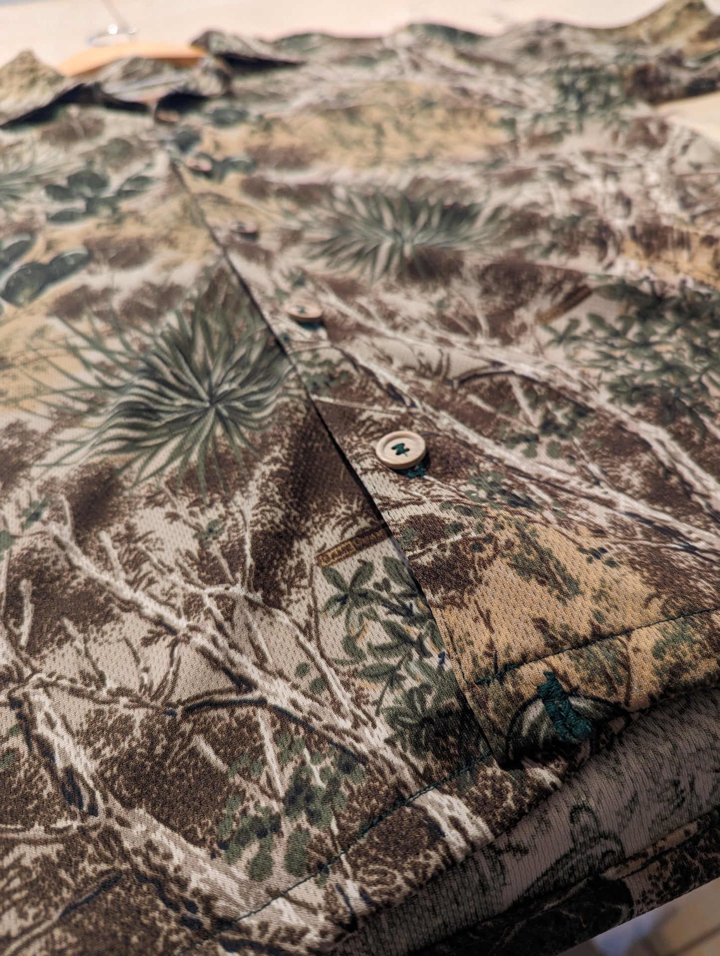 Men's Handcrafted Button-Up, Desert Landscape Print