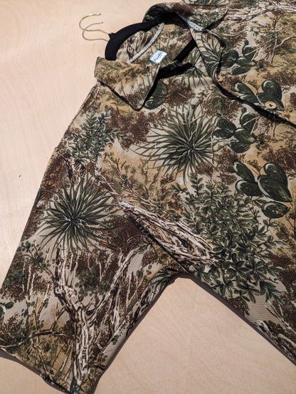 Men's Handcrafted Button-Up, Desert Landscape Print