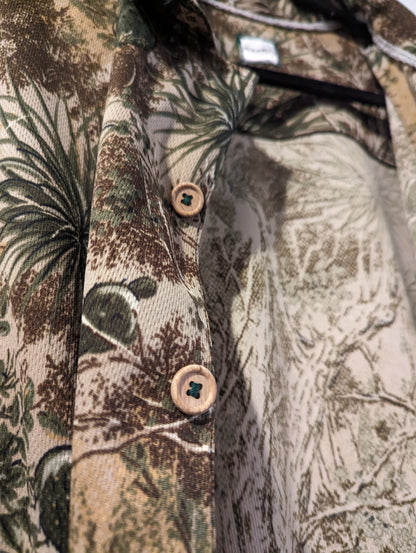 Men's Handcrafted Button-Up, Desert Landscape Print