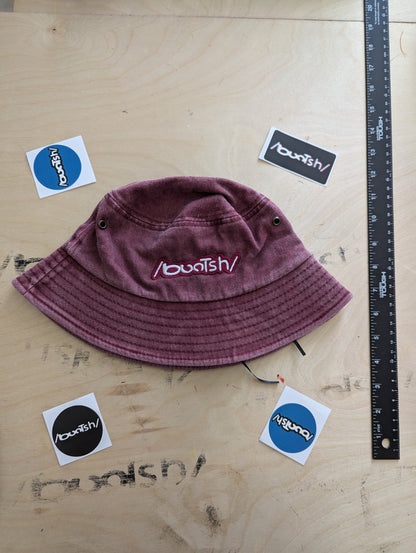 Buntsh, Washed-Wine Red, Bucket hat