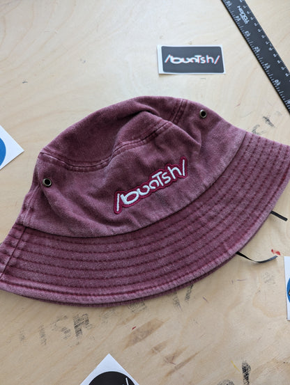 Buntsh, Washed-Wine Red, Bucket hat