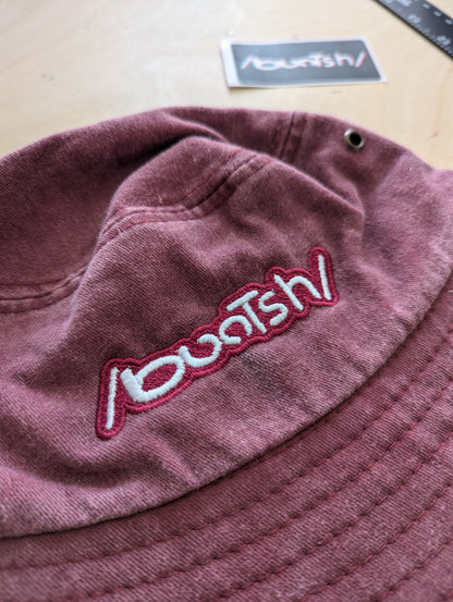 Buntsh, Washed-Wine Red, Bucket hat