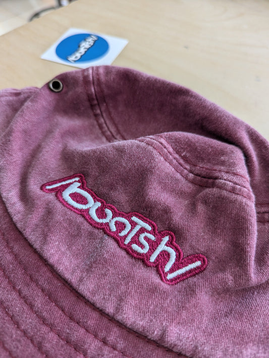 Buntsh, Washed-Wine Red, Bucket hat