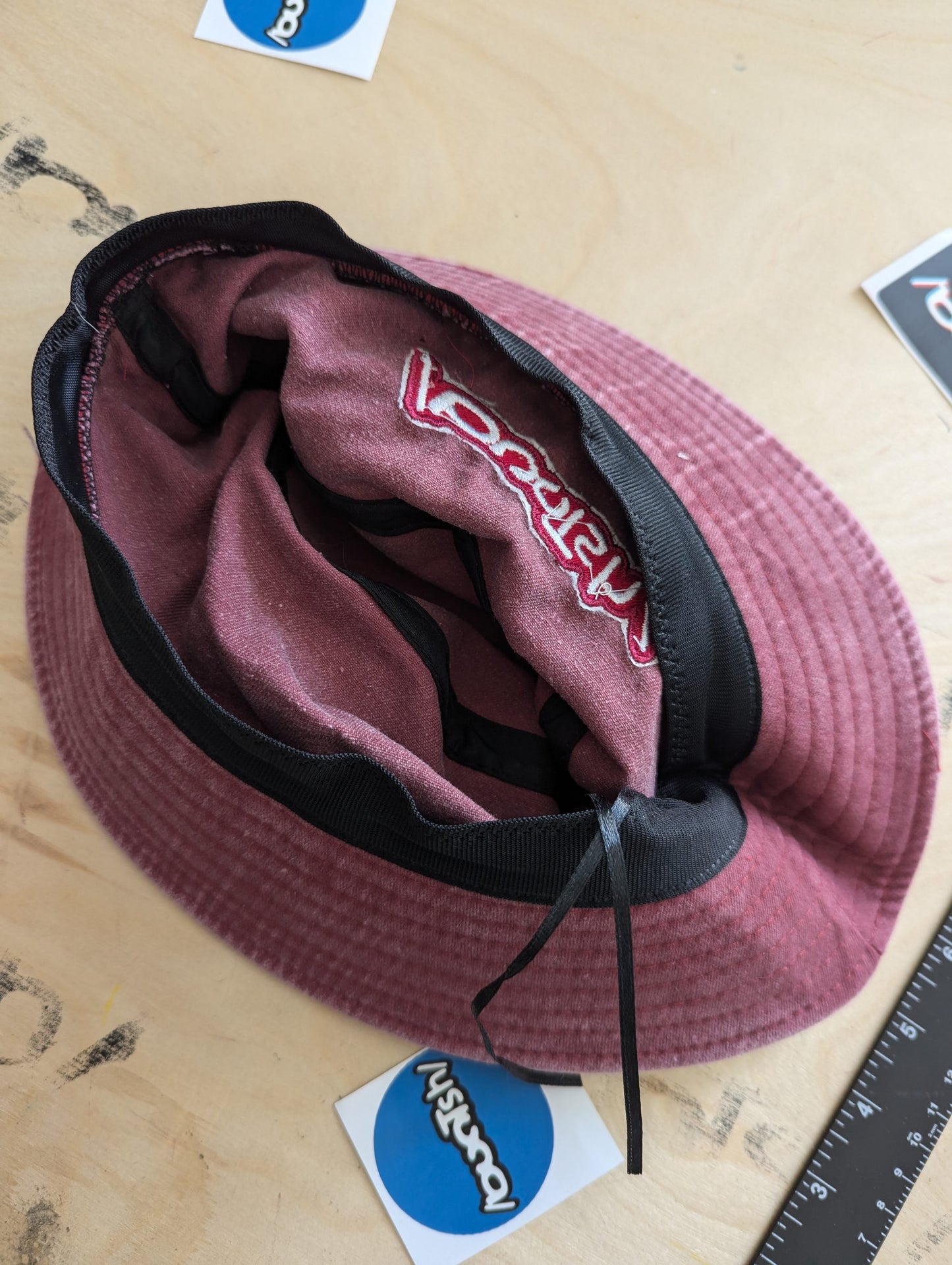 Buntsh, Washed-Wine Red, Bucket hat