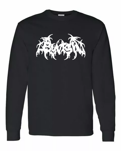 Long Sleeve, Buntsh-Goth Logo, Black t-shirt