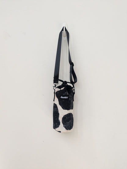1of1 Handcrafted Cow print, Circle backpack & Water Bag Set